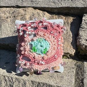 Beautiful Crochet Cuff Bracelet with Beads